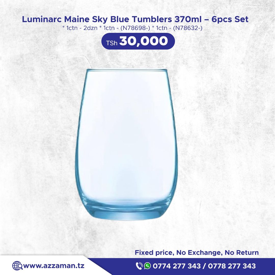 Luminarc Maine Sky Blue Glass 