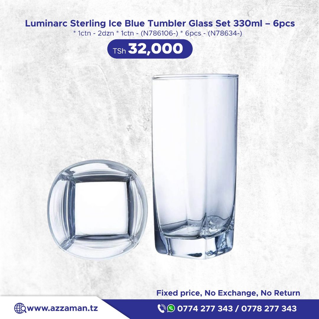 Luminarc Sterling Ice Blue Glass