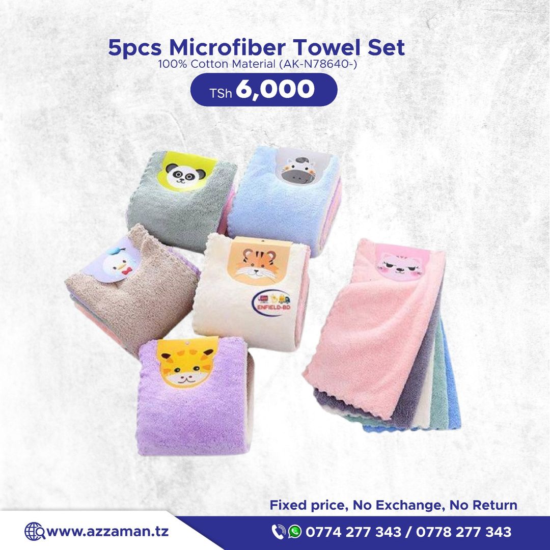 5pcs Microfiber Towel set