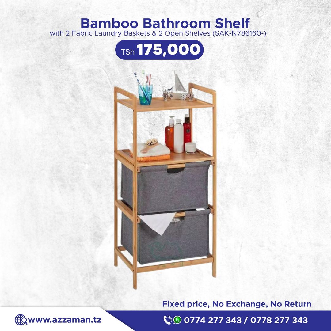 Bamboo Bathroom Storage Rack
