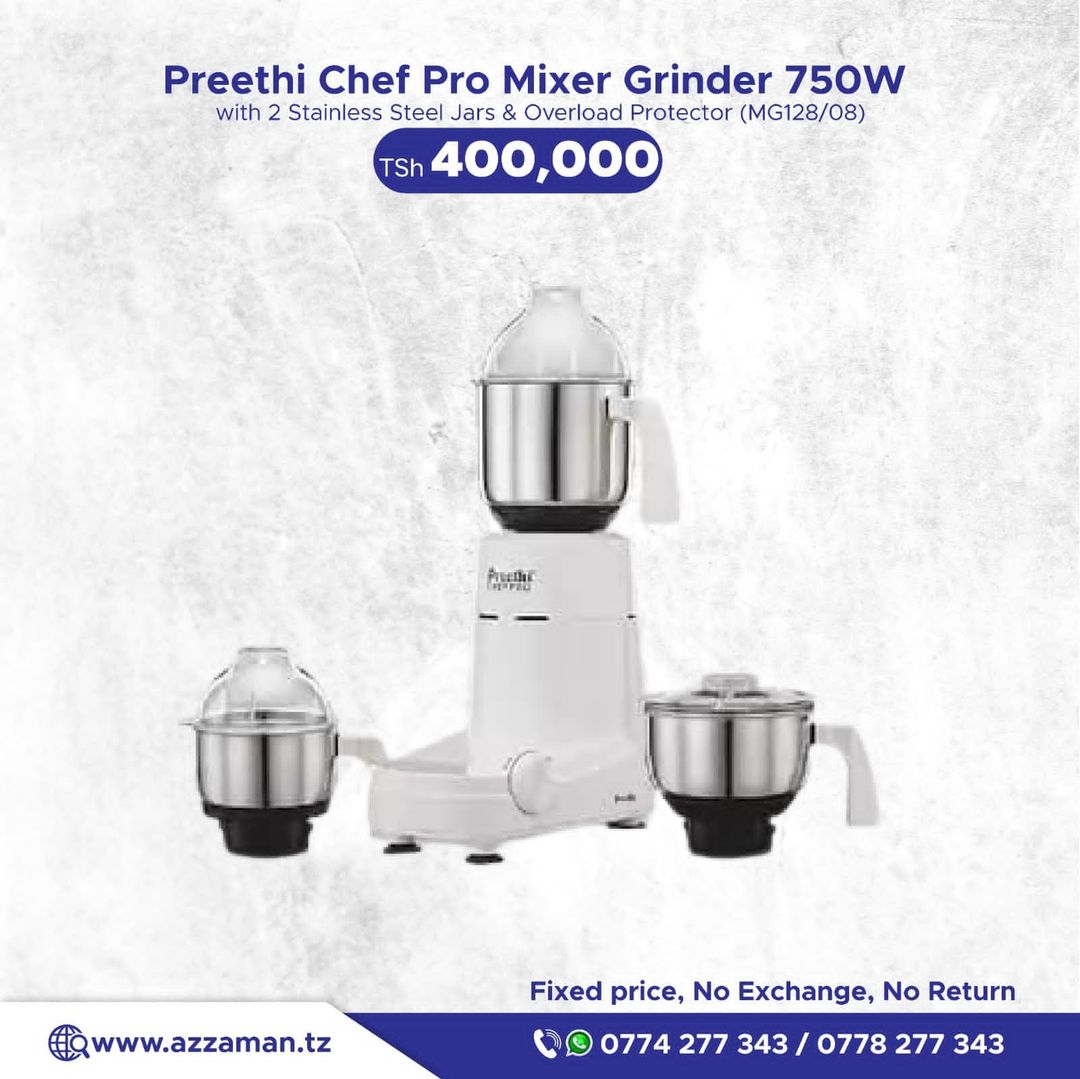 Preethi Chef Pro Mixer Grinder 750W 