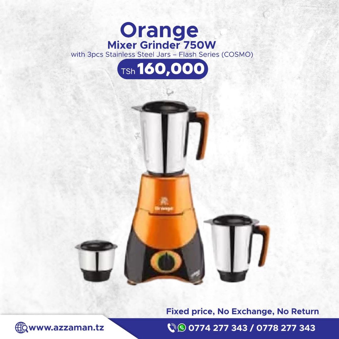 Orange Mixer Grinder 750W 
