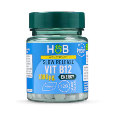 Holland & Barrett High Strength Slow Release Vitamin B12 1000ug 120 Tablets  4.7 (1252)