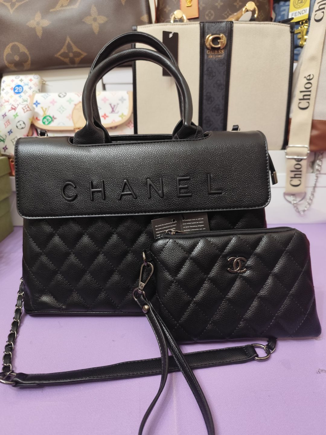 Bolsos CHA con cartera incluida, negro
