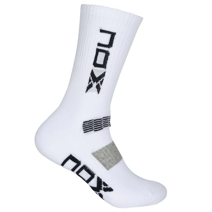 NOX Men's MC White Socks (Blue Logo)