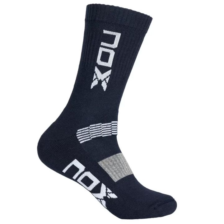 NOX Men's Blue Socks (White Logo)