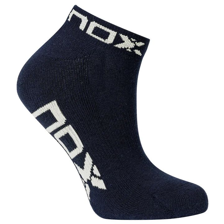 NOX Women Ankle Socks Navy Blue (White Logo)