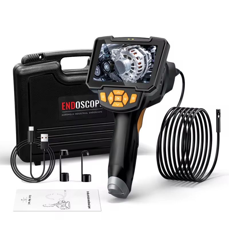 Professional 4.31nch IPS Rigid Waterproof Sewer Pipe Borescope Automotive Video Inspect Repair Tools Industrial Endoscope Camera