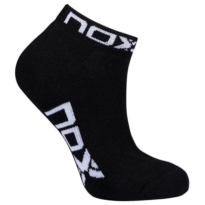 NOX Women Ankle Socks Black (White Logo)