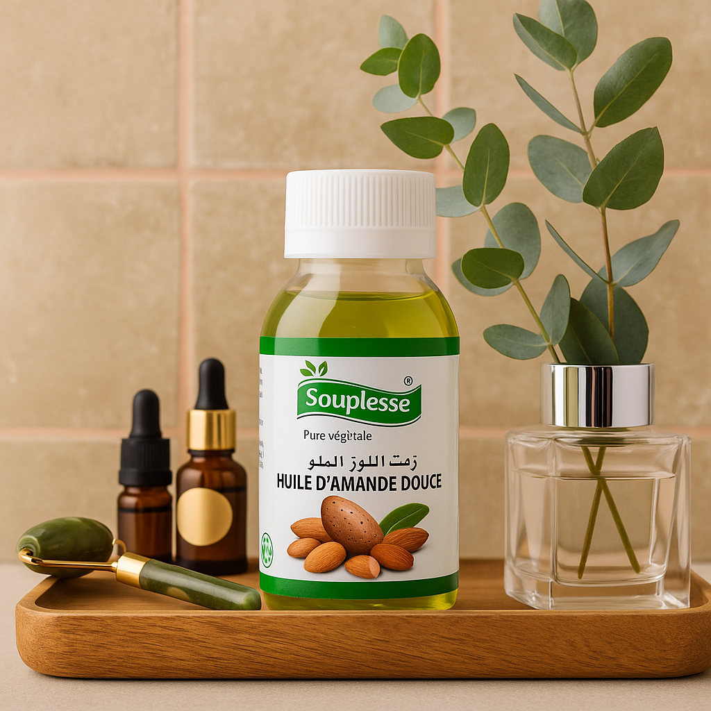 ✨ Huile d’Amande Douce du Maroc – L’élixir naturel
