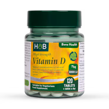 Holland & Barrett Vitamin D 3000 I.U. 75ug 120 Tablets