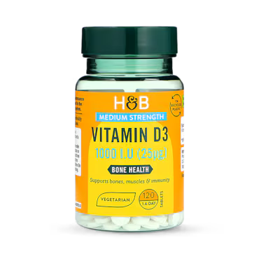 Holland & Barrett Vitamin D 1000 I.U 25ug 120 Tablets