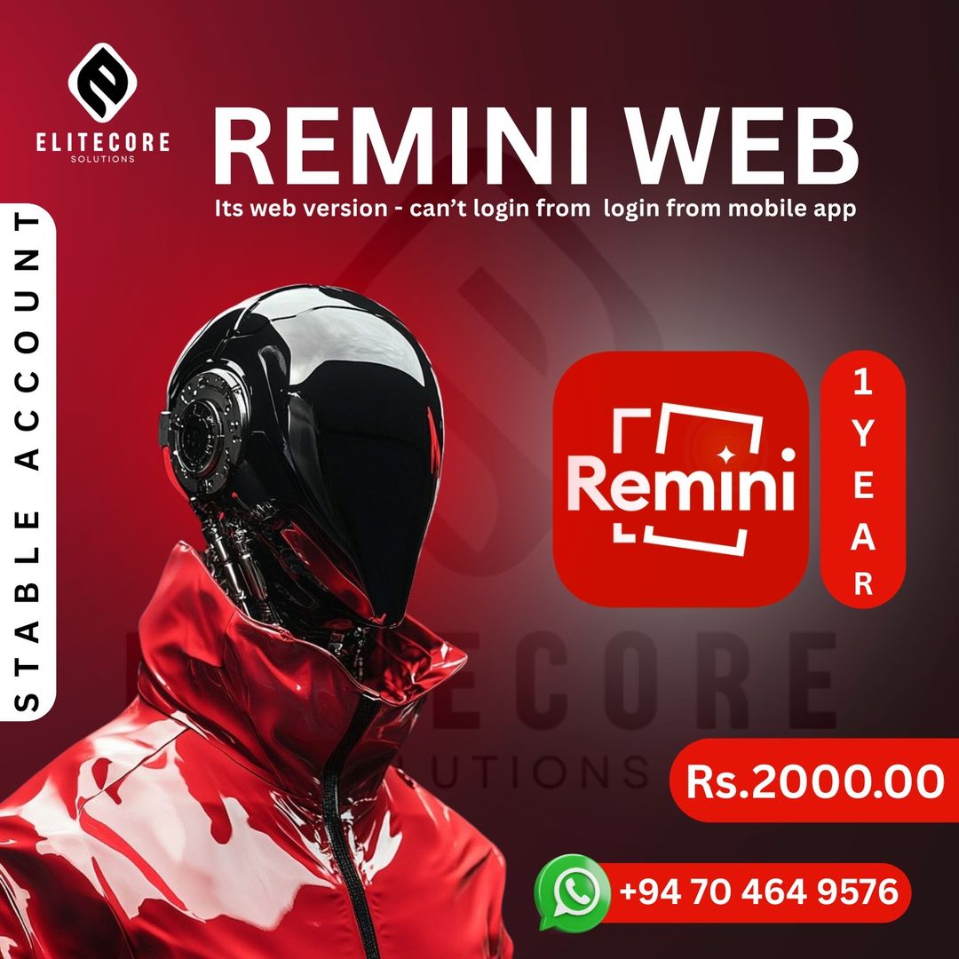 Remini web 1 year for pc
