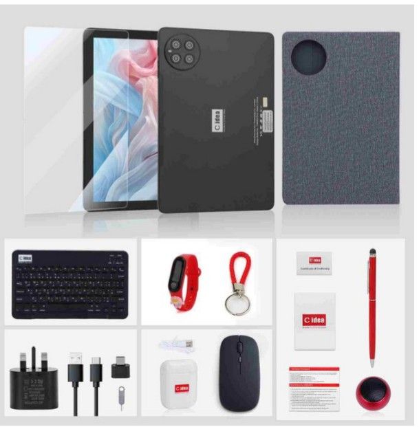 Tablet with keyboard, mouse and more 