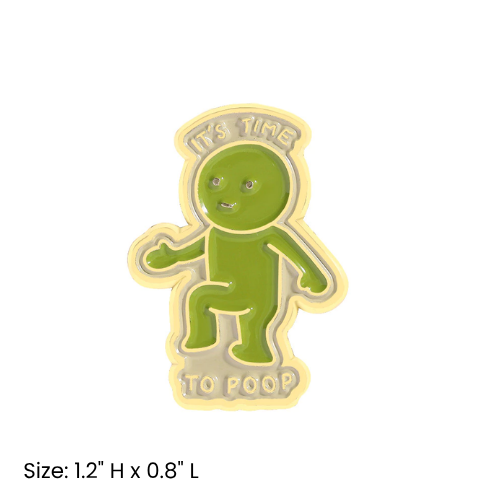 Time To Poop Smiski Pin