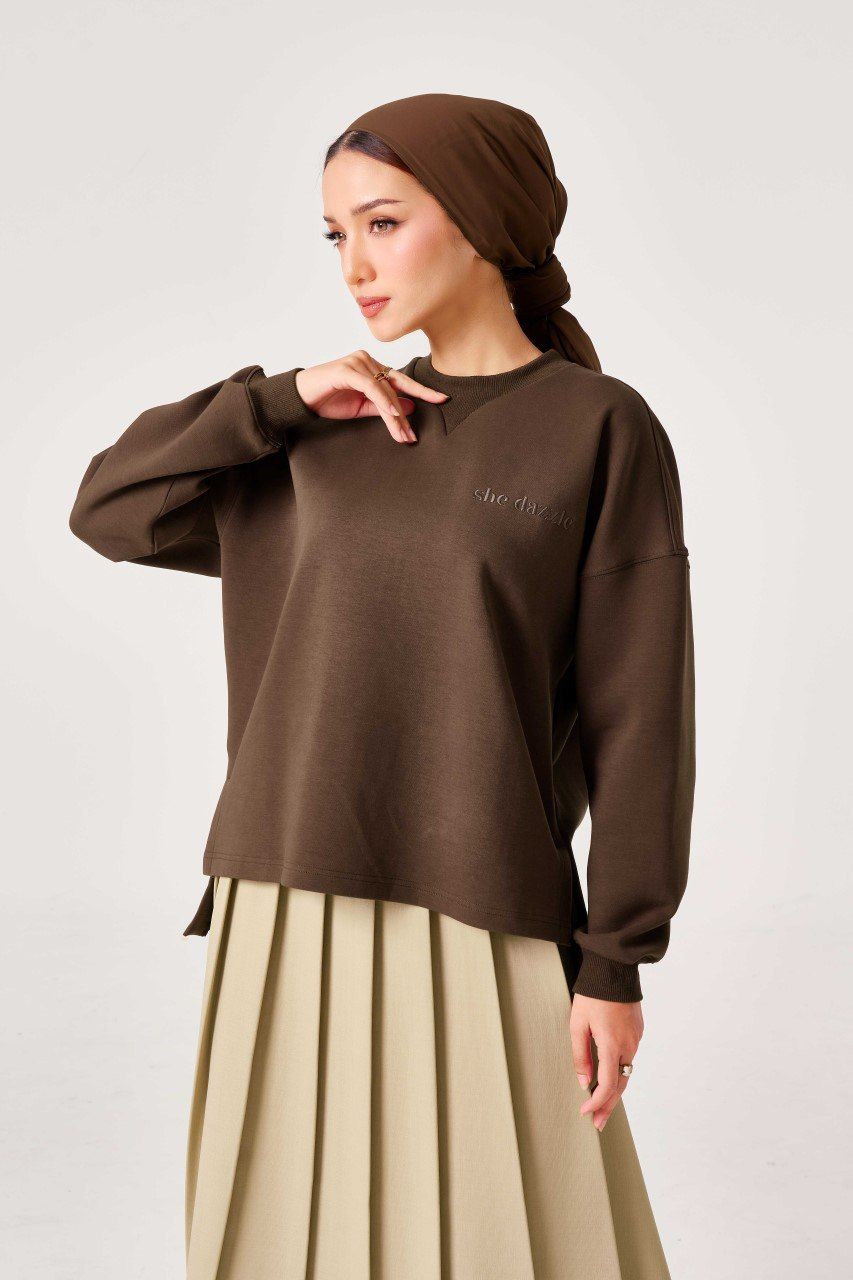 (Pre-order) She Dazzle Elora Jumper - Rich Brown 