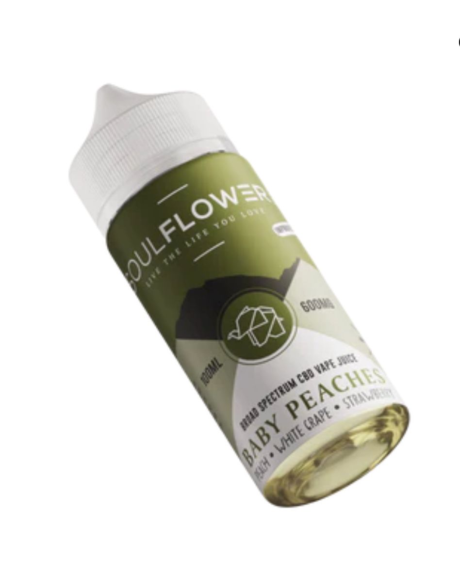 Soulflower CBD Vape Juice Baby Peaches