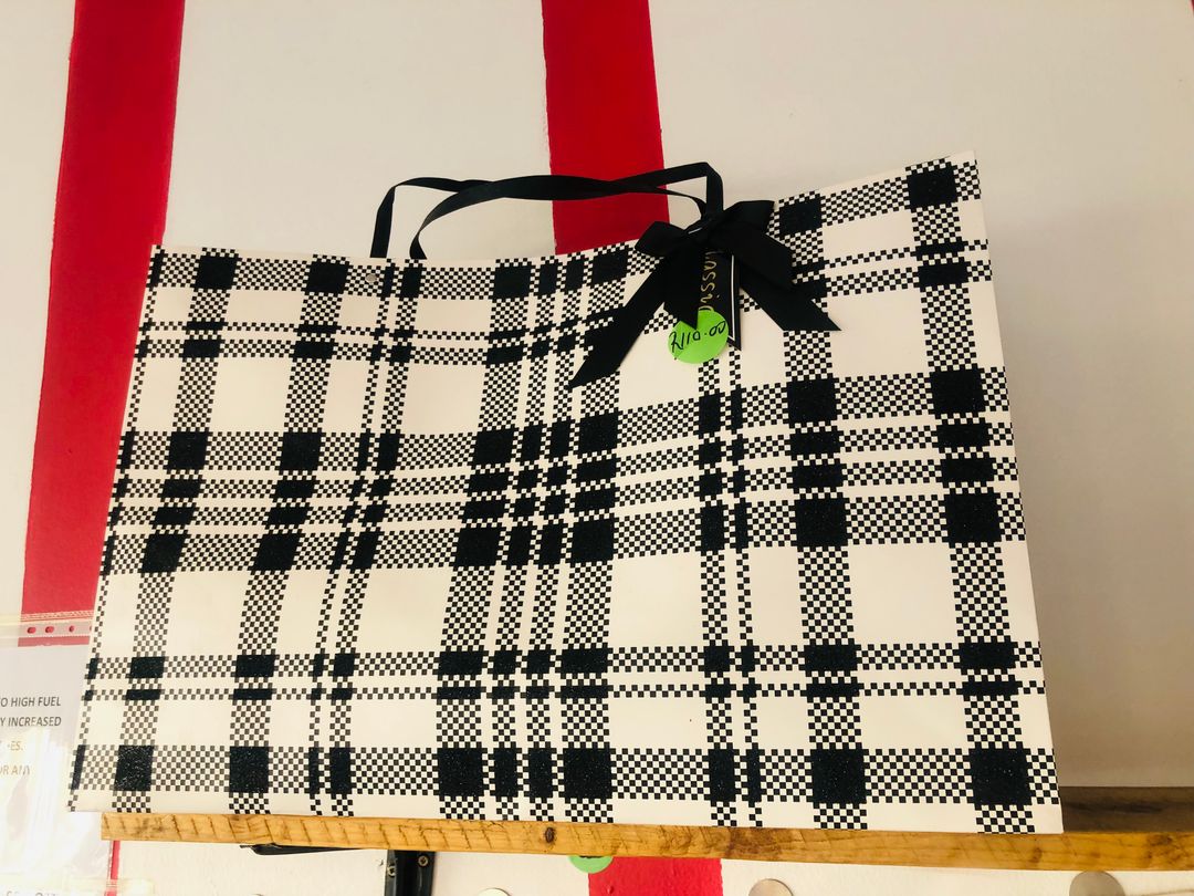 Black and white paper bag by Absolute Creations