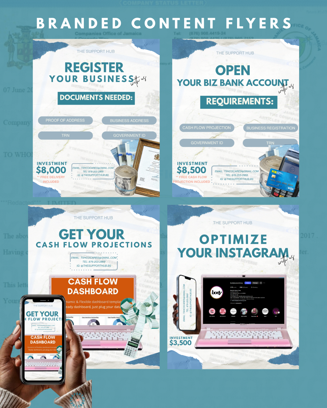 Branded Content Flyers (4PK)