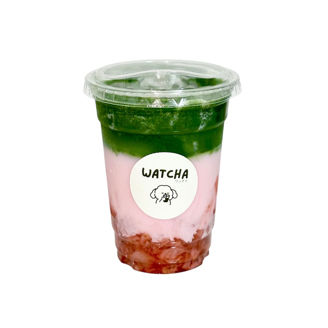 Iced Strawberry Matcha Latte