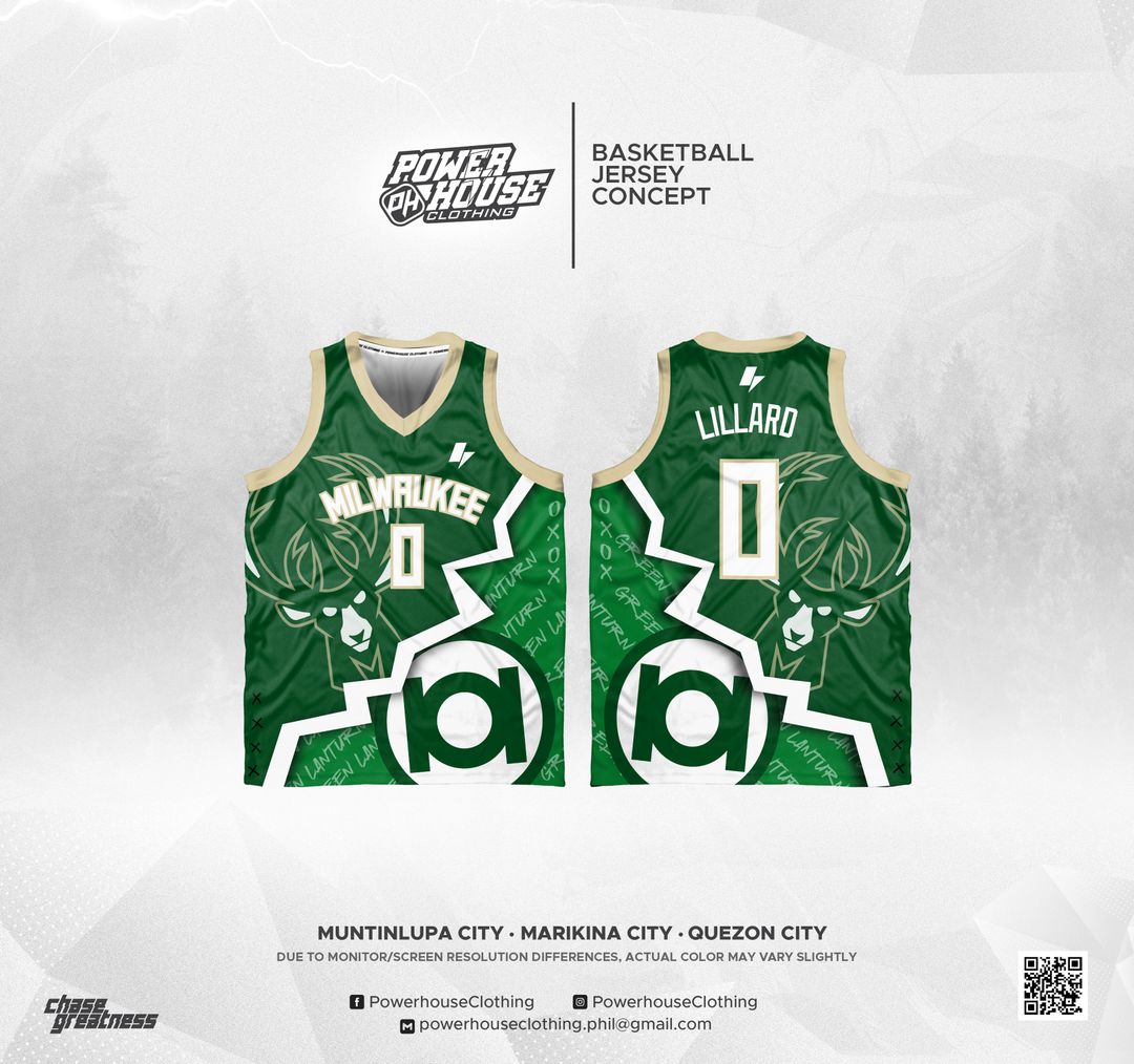 BASKETBALL JERSEY (MILWAUKEE X GREEN LANTERN)