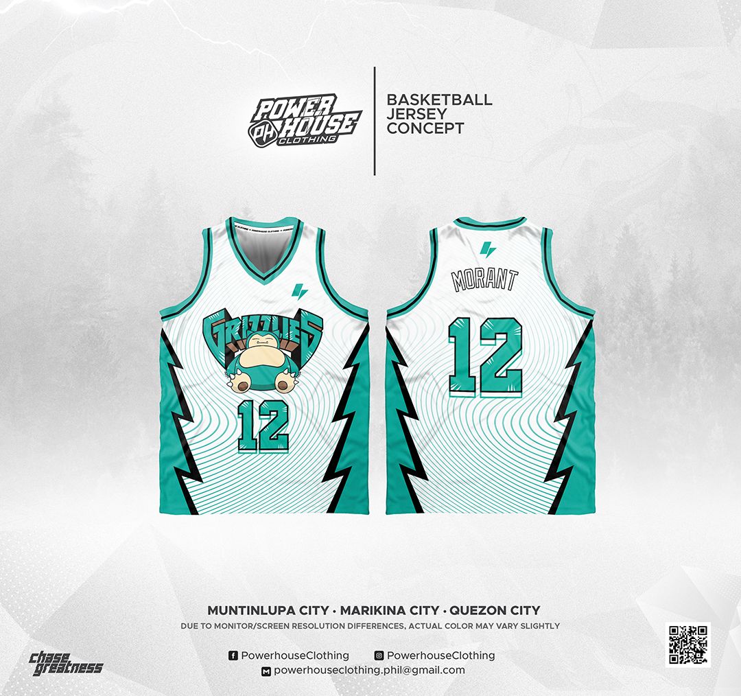 BASKETBALL JERSEY (GRIZZLIES X POKEMON)