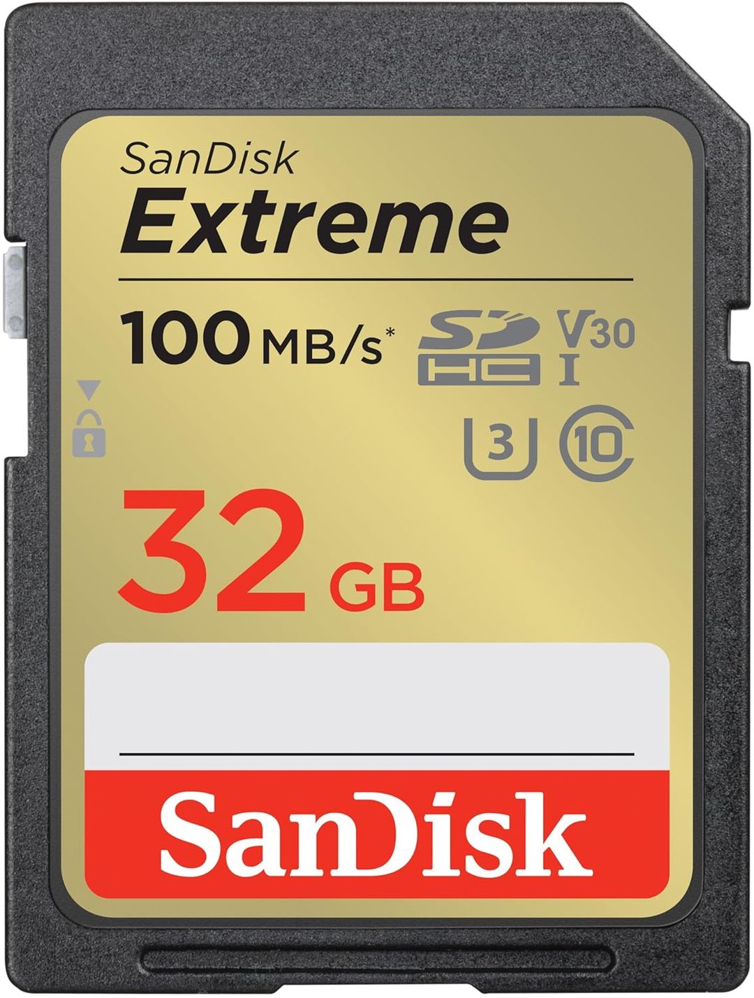SanDisk Extreme (SDSDXVT-032G-GNCIN) SD UHS I 32GB Card for 4K Video for DSLR and Mirrorless Cameras 100MB/s Read & 60MB/s Write