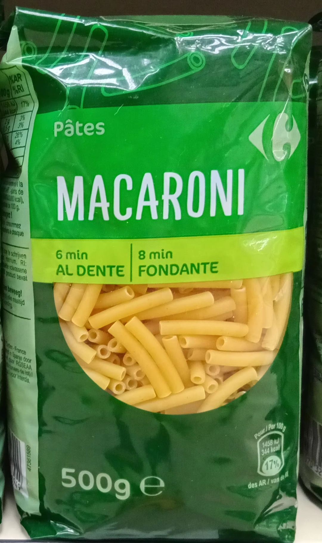 Crf Clas. Pates Macar. 500gr