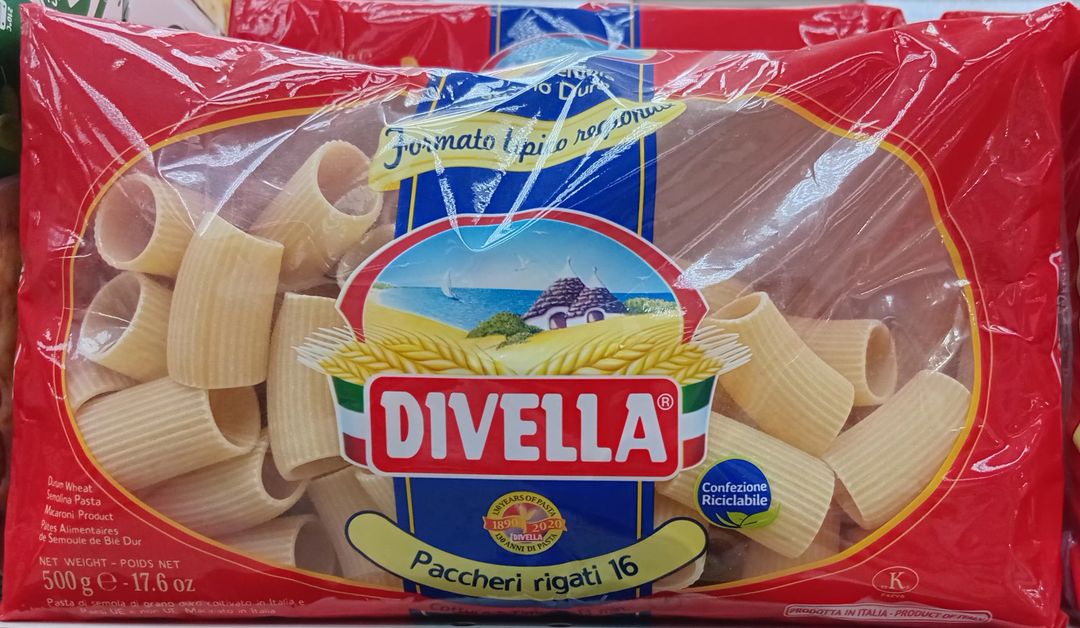 Divella Paccheri Rigati N°16 500gr