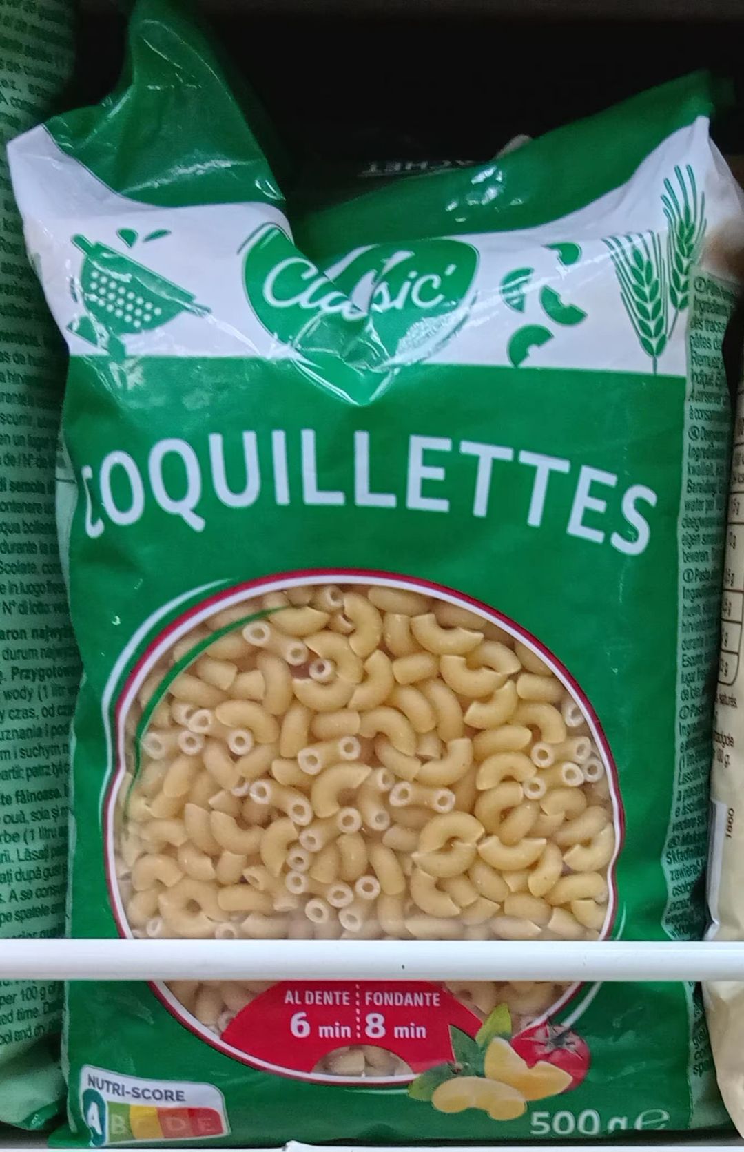 Crf Clas.  Pates Coquil. 500gr