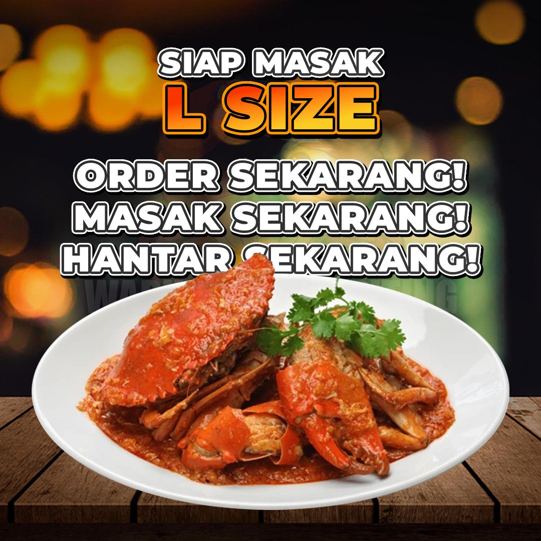 [L Size] Ketam Nipah Indonesia 300g-399g [Siap Masak] Klang Valley ONLY