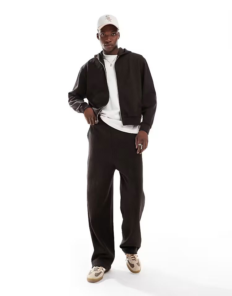 Pantalon de Jogging Oversize et Texturé