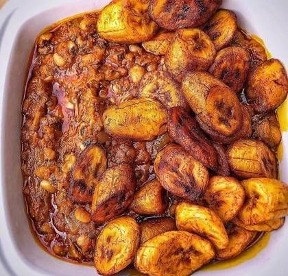 Beans and Ripe plantain (Red Red)