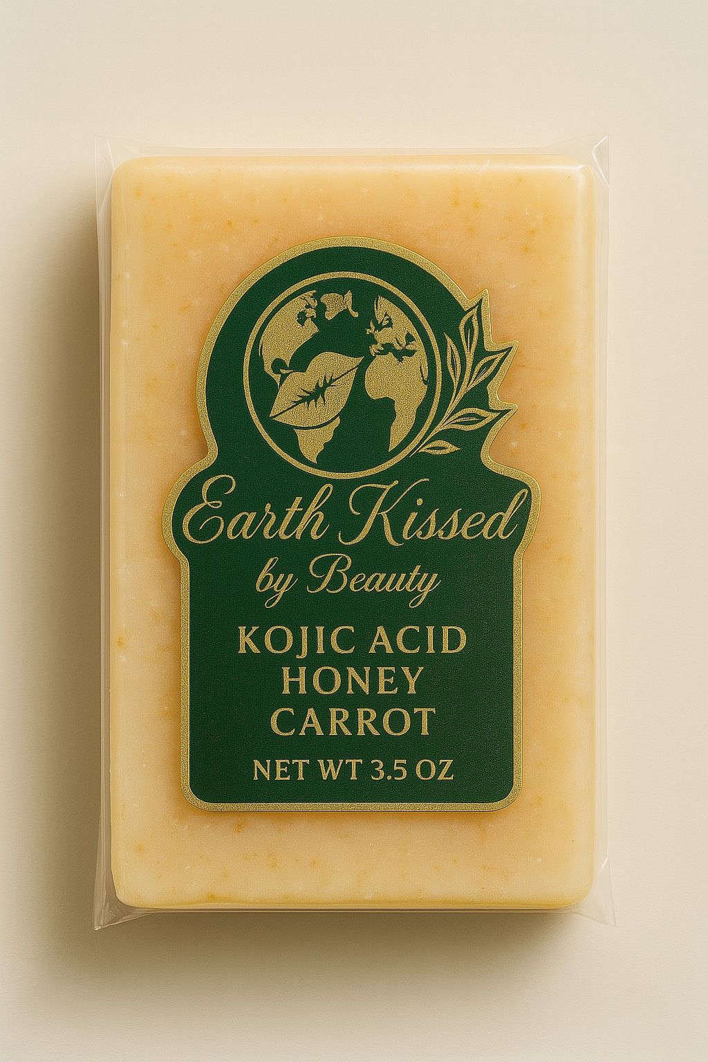 Earth Kissed  By Beauty Kojic Acid Honey Carrot Soap SB