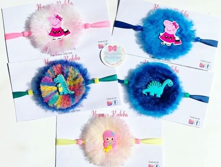 Mermaid rakhi, Unicorn, Frozen, Peppa Pig