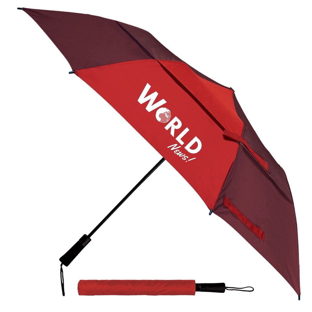 Double Canopy Windproof Umbrella - Gre