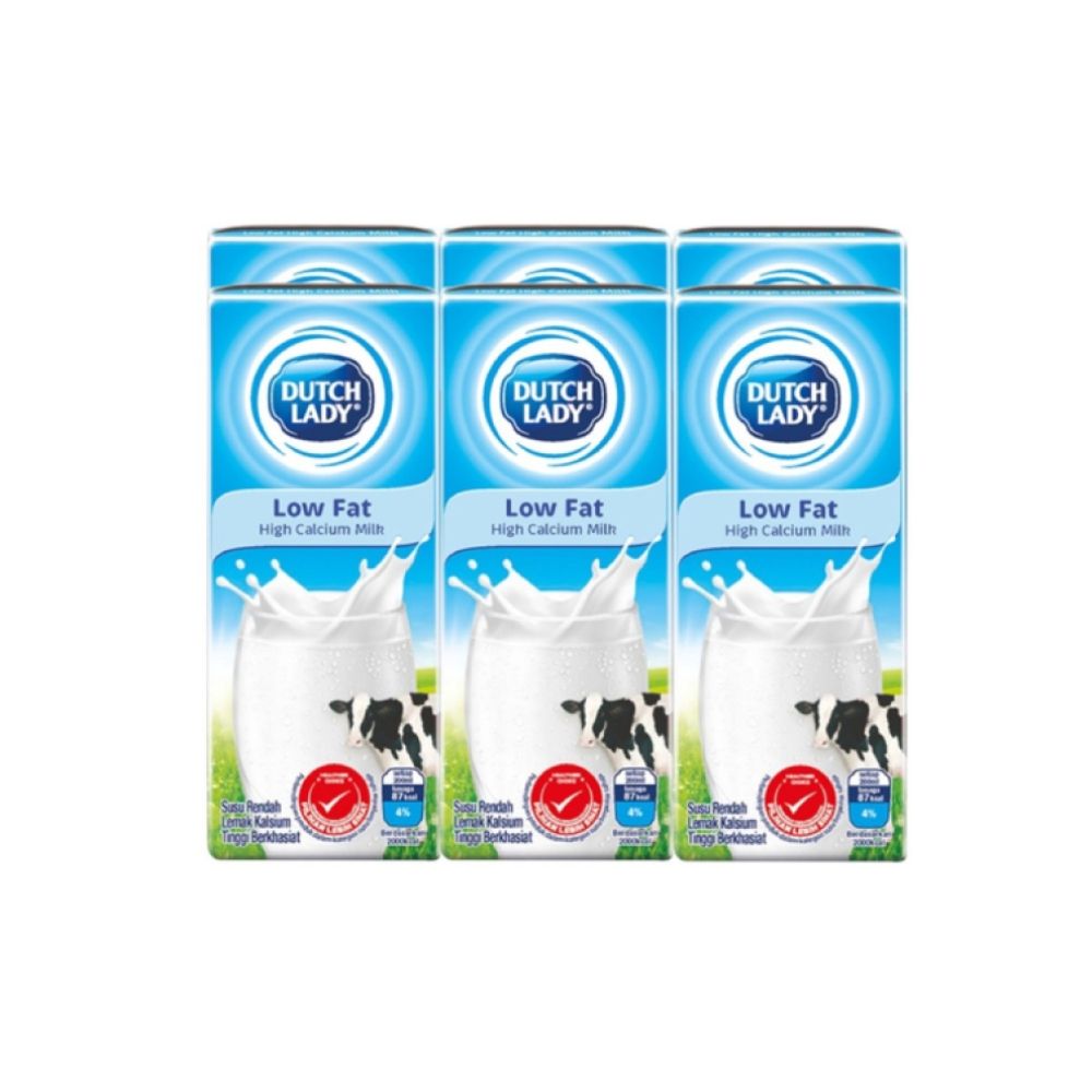 DUTCH LADY PUREFARM LOW FAT 6*200ML