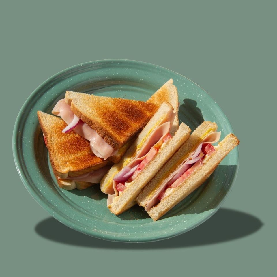 Toasted Ham, Cheese & Tomato