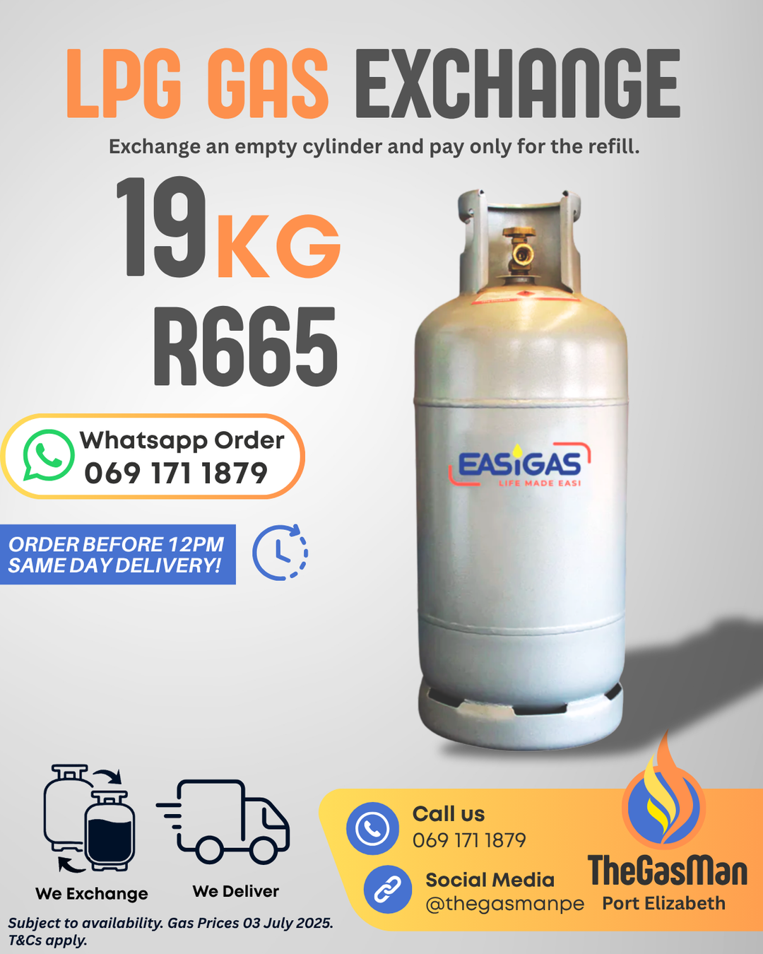 19 kg LP Gas Exchange
