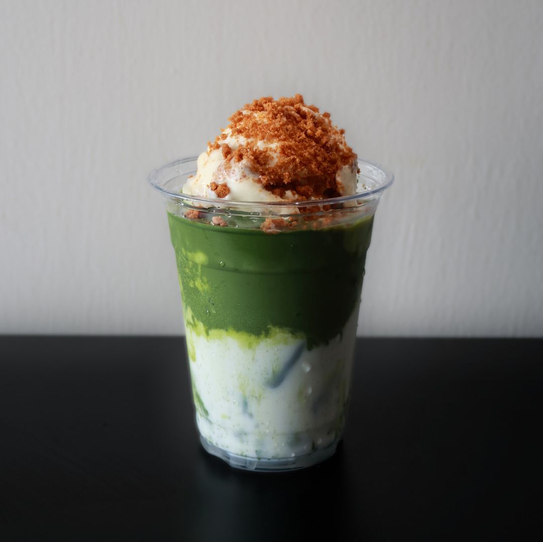 Banana Pudding Matcha Latte