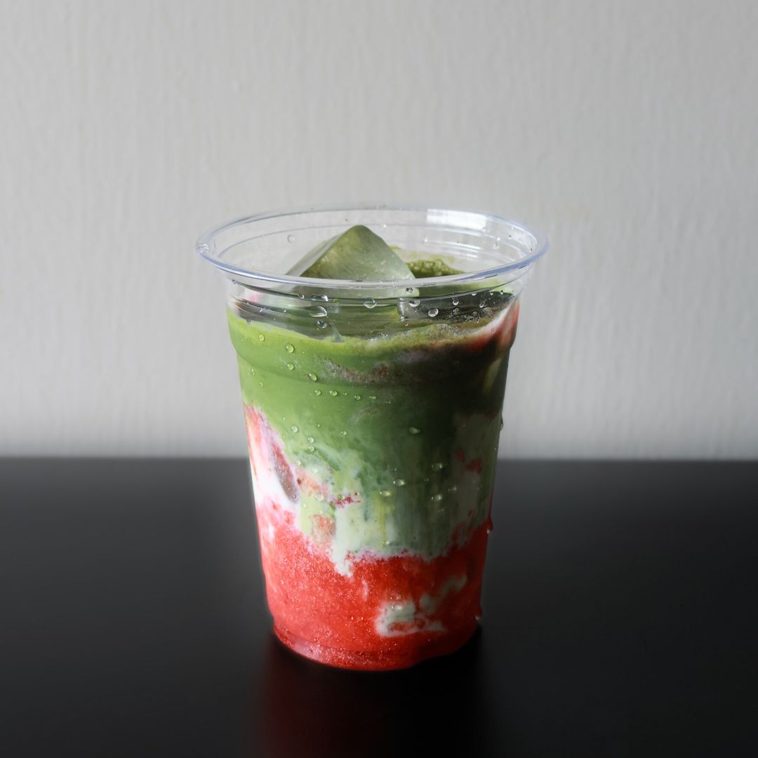 Strawberry Matcha Latte