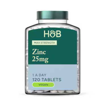 Holland & Barrett Zinc 25mg 120 Tablets