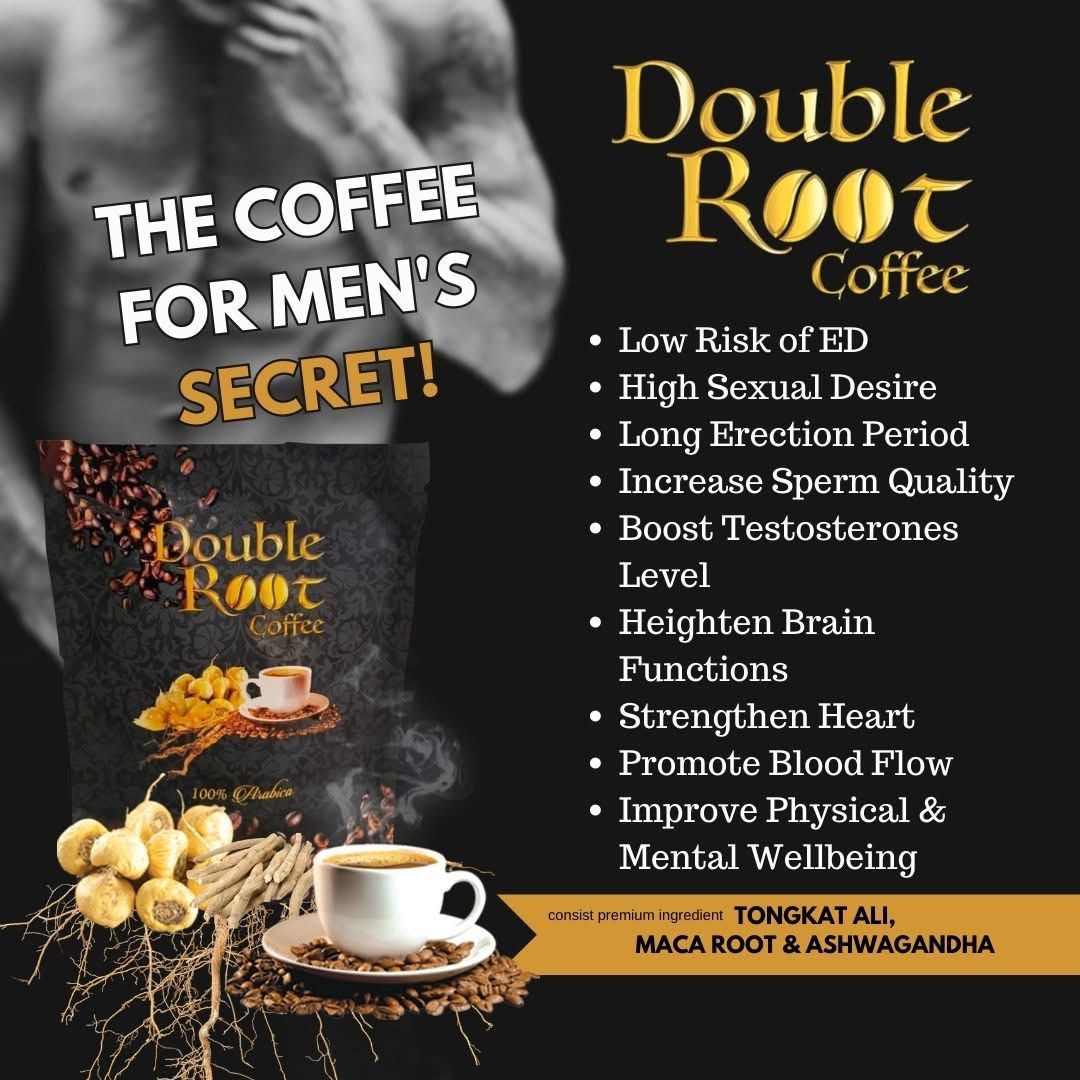 DOUBLE ROOT COFFEE-BOOST YOUR SEXUAL DRIVE