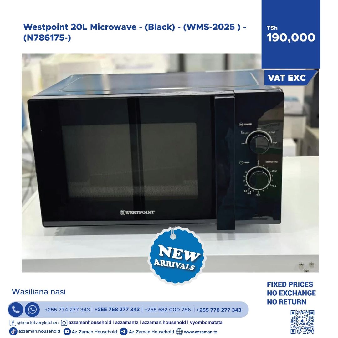 Westpoint Microwave 20L -Black- (WMS2025)