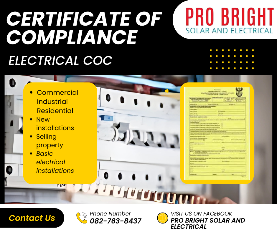COC Certificates of compliance