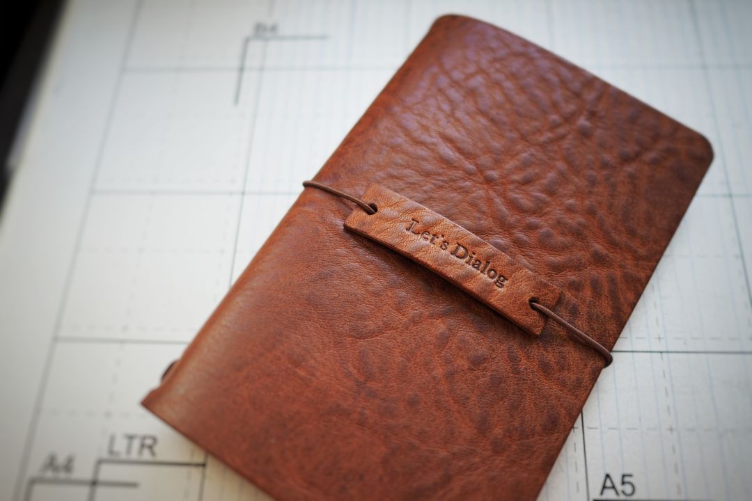 Dialog Notebook Leather cover - Dark Brown