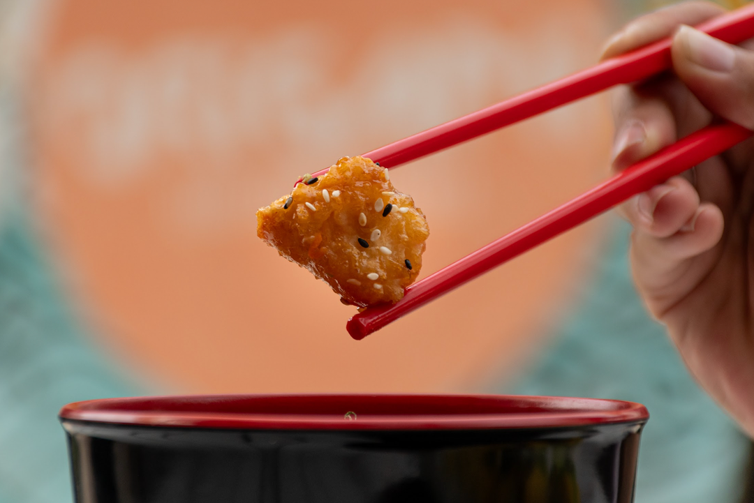 Pollo en salsa Búfalo-Koreana (Chicken with Buffalo-Korean sauce)