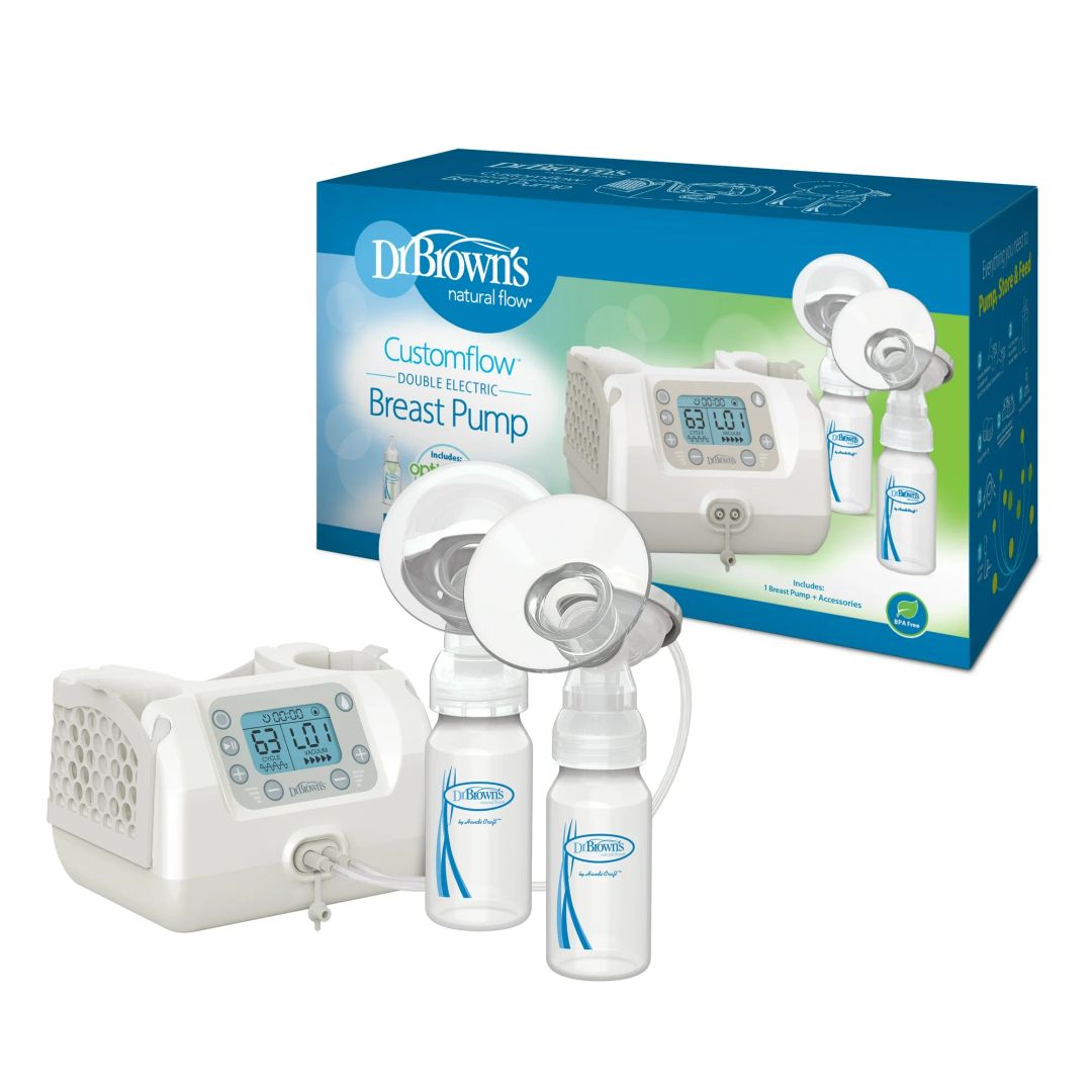 Dr. Brown's Custom Flow Hospital Strength Double Electric Breast Pump with Adjustable Settings