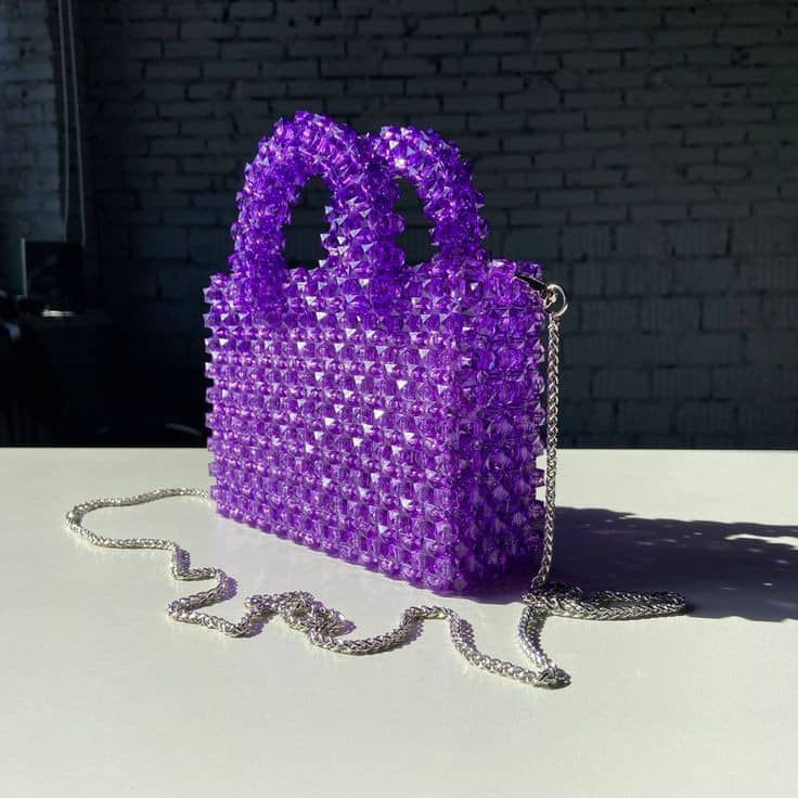 Sac à Main Perles Colorées 