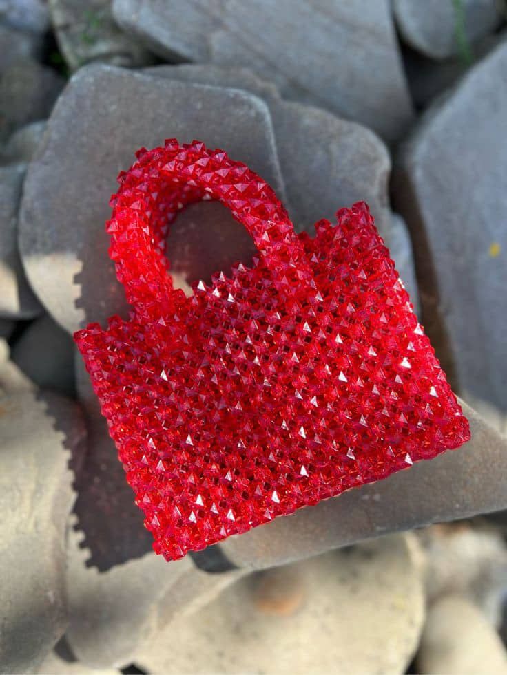 Sac à Main en Perles Cristal 